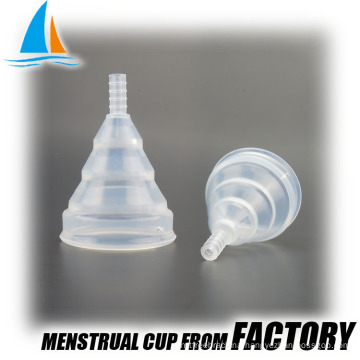 Folding reusable silicone smallest menstrual cup